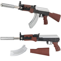 Replika karabinu AK-47 sprężynowa 71,5cm | Hop Up, magazynek 17 kul | Zasięg 20m | Plastik | Dla dzieci i dorosłych 14+ | Nowoczesny design, wytrzymała konstrukcja | Idealna do airsoftu i kolekcjonowania Inna marka
