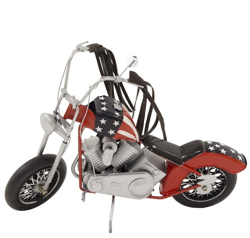 Replika motocykla, czerwona, 21x31x10 cm