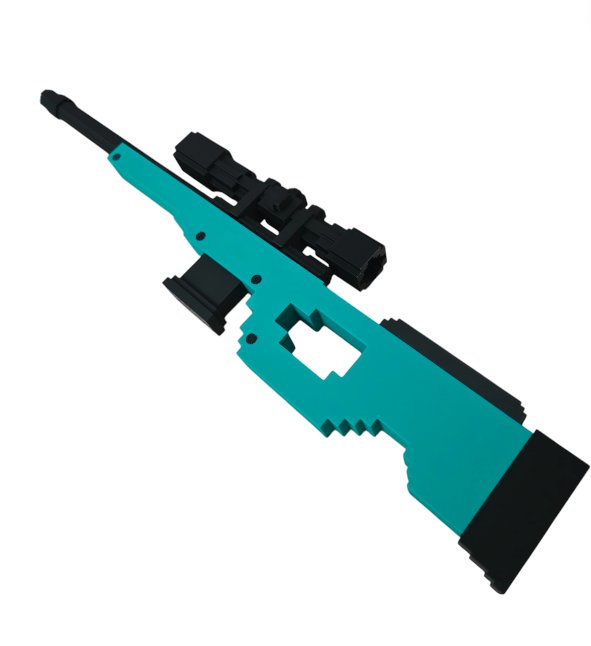 Replika Pixel Sniper Roblox Rivals Karabin Snajperski Druk 3D Prezent ...