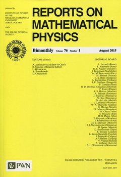 Reports on Mathematical Physics. 76/1. 2015 - Collective work