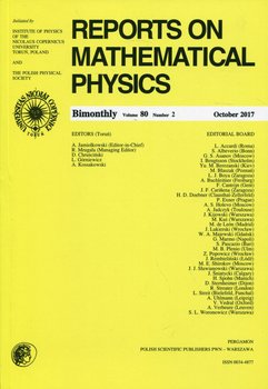 Reports on Mathematical Physics 80/2. Pergamon - Opracowanie zbiorowe