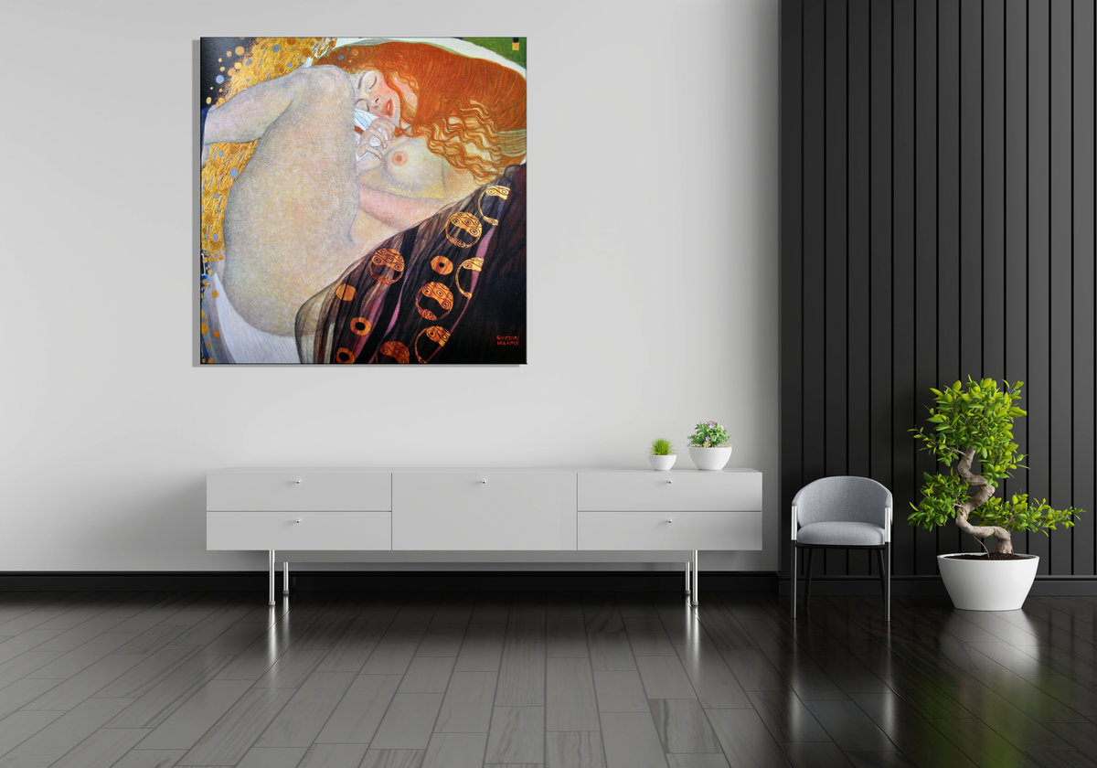 Affiche Danaë - peinture de Gustav Klimt - 30x30 cm Affiche Danaë - peinture de Gustav Klimt - 30x30 cm