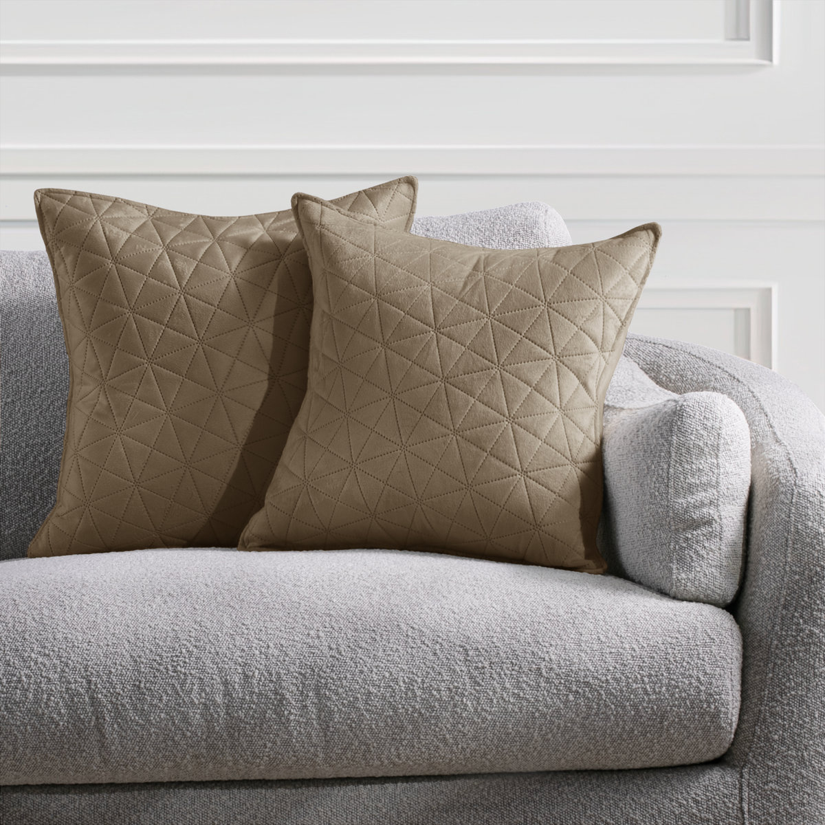 AmeliaHome Velvet sprei, polyester, Laila cappuccino, 240x260 cm