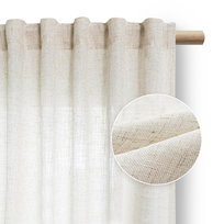 RESTILO zasłona VELARI kolor jasny beżowy styl nowoczesny taśma materiał len, mikrofibra 140x270