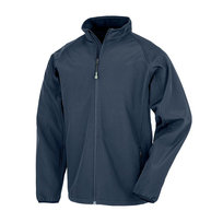 Result Genuine Recycled Męska 2-warstwowa Kurtka Soft Shell Z Nadrukiem (3XL / Ciemnogranatowy) Result
