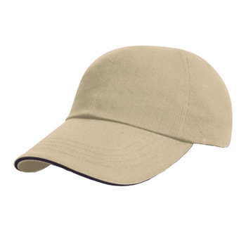 Result Headwear Czapka Z Daszkiem Ze Szczotkowanej Bawełny (OS / Biały) - Result