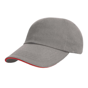 Result Headwear Czapka Z Daszkiem Ze Szczotkowanej Bawełny (OS / Szary) - Result