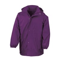 Result Męska Dwustronna Kurtka Przeciwdeszczowa StormDri 4000 Wodoodporna I Wiatroszczelna (2XL / Purpurowy) Result