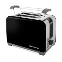 Retro chromowany toster Vintage Cuisine - czarny