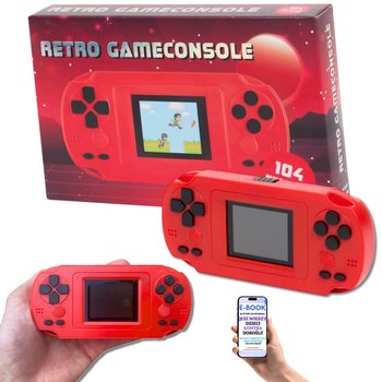 RETRO GAME CONSOLE PRZENOŚNA KONSOLA DO GIER 104 GRY – ZABAWA DLA DZIECI I DOROSŁYCH PREZENT DLA DZIECKA + EBOOK-2 - Inny producent