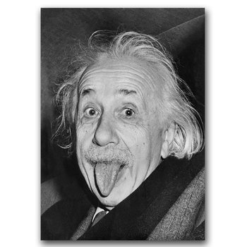Retro plakat Albert Einstein Tongue Out A2 - Vintageposteria