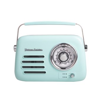Retro radio 2.0 z głośnikiem Bluetooth Vintage Cuisine - mięta - Vintage Cuisine
