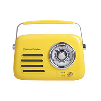 Retro radio z głośnikiem bluetooth Vintage Cuisine - kolory lata - zółte- błyszczące