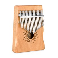 Retropolis Kalimba Instrument Drewniany Mahoń Natural Pianino Zanza Mbira 17