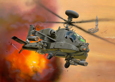 Revell, AH64D Longbow Apache, Model do składania, 12+