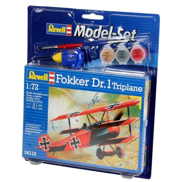 Revell Revell, Fokker Dr. 1 Tripla (64116), Model Set