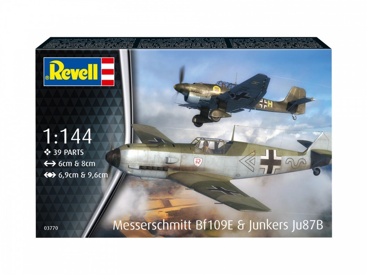Revell REVELL Samolot ME BF109 E & Junkers JU87B 1/144