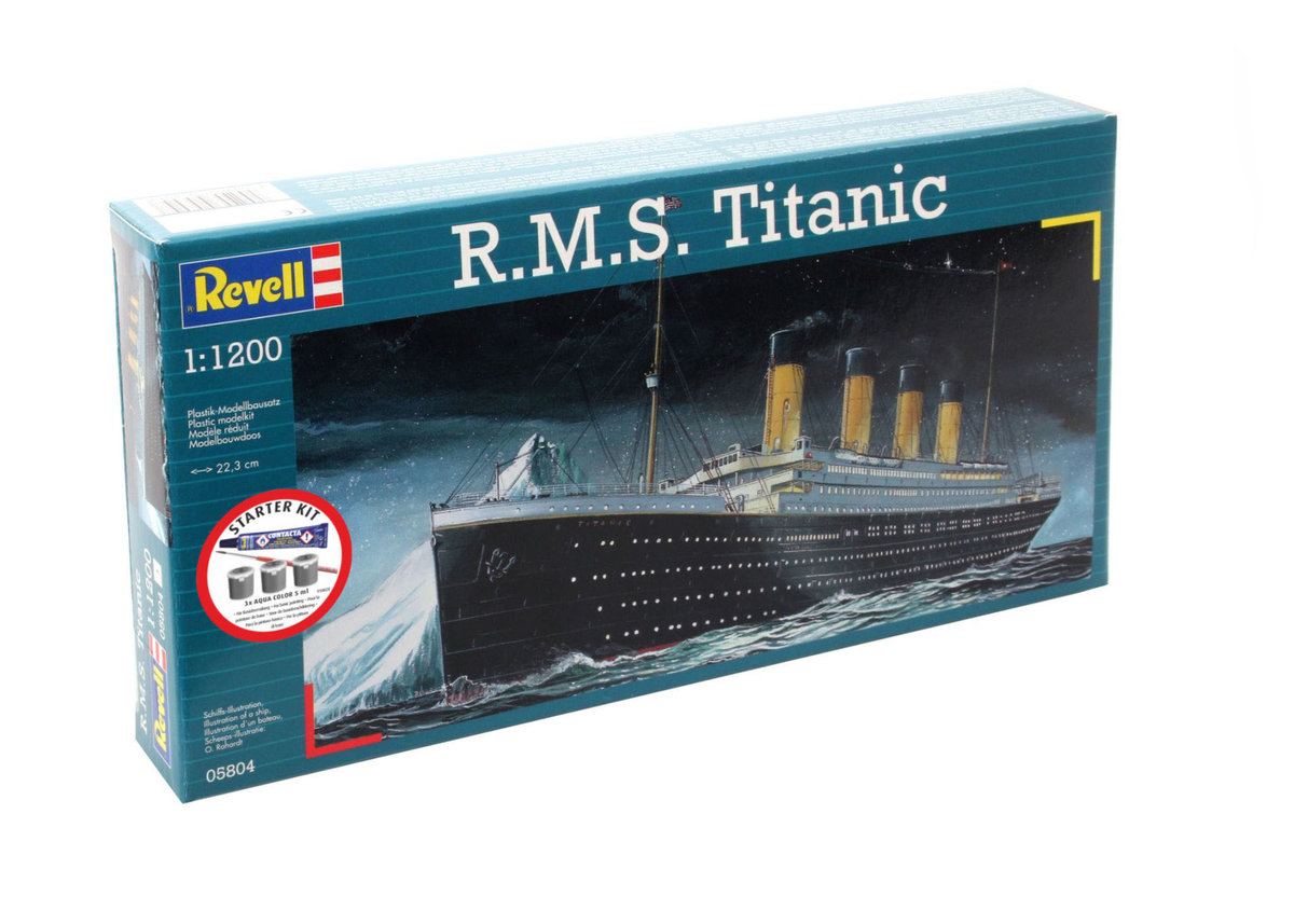 Revell Revell Starter Kit 1 1200 R.M.S. Titanic Rev-75804