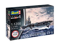 Revell Starter Kit 1 1200 Uss Enterprise Cv-6 Rev-75824 Revell