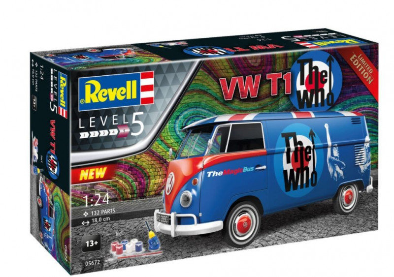 Фото - Збірна модель Revell , VW T1 THE WHO, Zestaw upominkowy 