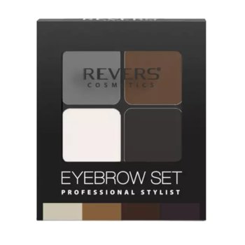 Revers, Eyebrow Set Professional Stylist, cienie do brwi 02, 4,5 g - Revers