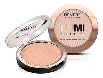 Revers, Lumi Strobing Powder Highliter, puder prasowany 9 Rose Gold, 8 g - Revers