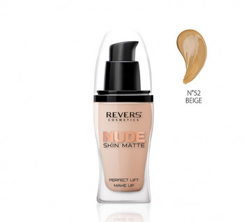 Revers, Podkład Nude Skin Matte, #52 Beige, 30ml - Revers