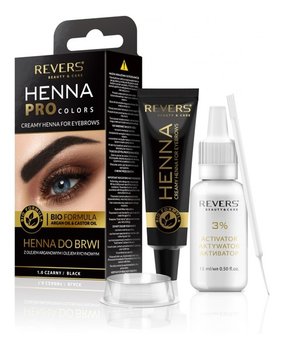 Revers, Pro Colors, zestaw do henny brwi, 1.0 czarny - Revers