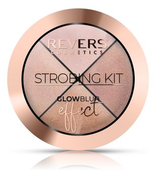 Revers, Strobing Kit Glow Blur Effect, paleta czterech odcieni rozświetlacza 04, 17g - Revers