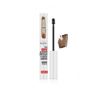 Revers, Żel Do Brwi Brow Artist 8w1 #04 Light Brown, 7ml - Revers