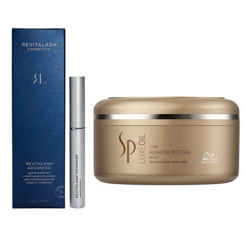 Revitalash Eyelash Advanced odżywka 3,5ml + Wella SP Luxe Oil Keratin Restore maska 150ml - Revitalash