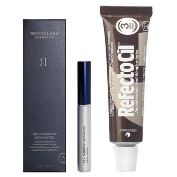 Revitalash RevitaBrow Advanced odżywka 3,0ml + RefectoCil Henna 3 Natural Brown 15ml - Revitalash