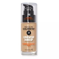 Revlon, ColorStay, podkład z pompką do cery mieszanej i tłustej z kompleksem SoftFlex 180 Sand Beige, 30 ml Revlon