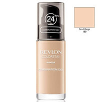 Revlon, ColorStay, podkład z pompką do cery mieszanej i tłustej z kompleksem SoftFlex 180 Sand Beige, 30 ml