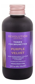Revolution Haircare, Tones for Brunettes, farba tonująca do włosów ciemnych, 04 Purple Velvet, 150 ml - Makeup Revolution