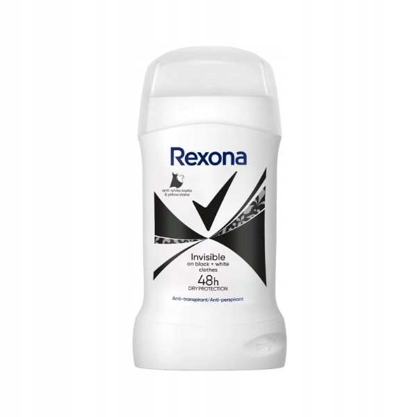 Empik Rexona Invisible Black & White, Antyperspirant w sztyfcie, 50ml