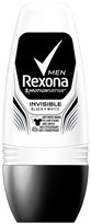 Rexona, Men Invisible Black + White, dezodorant roll-on, 50 ml