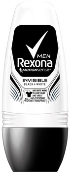 Rexona, Men Invisible Black + White, dezodorant roll-on, 50 ml - Rexona