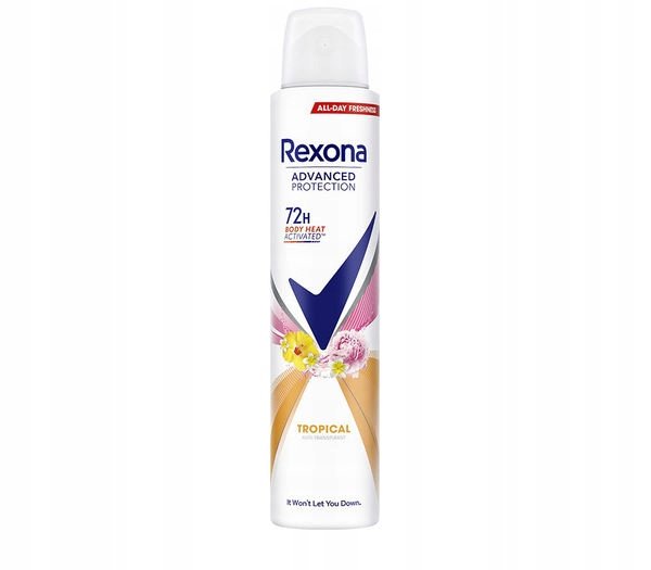 Empik REXONA TROPICAL anti-perspirant spray body heat activated 72h WOMEN 200ml