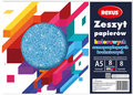 Rezxus, Zeszyt papierów kolorowych samoprzylepnych brokatowych A5 - REXUS