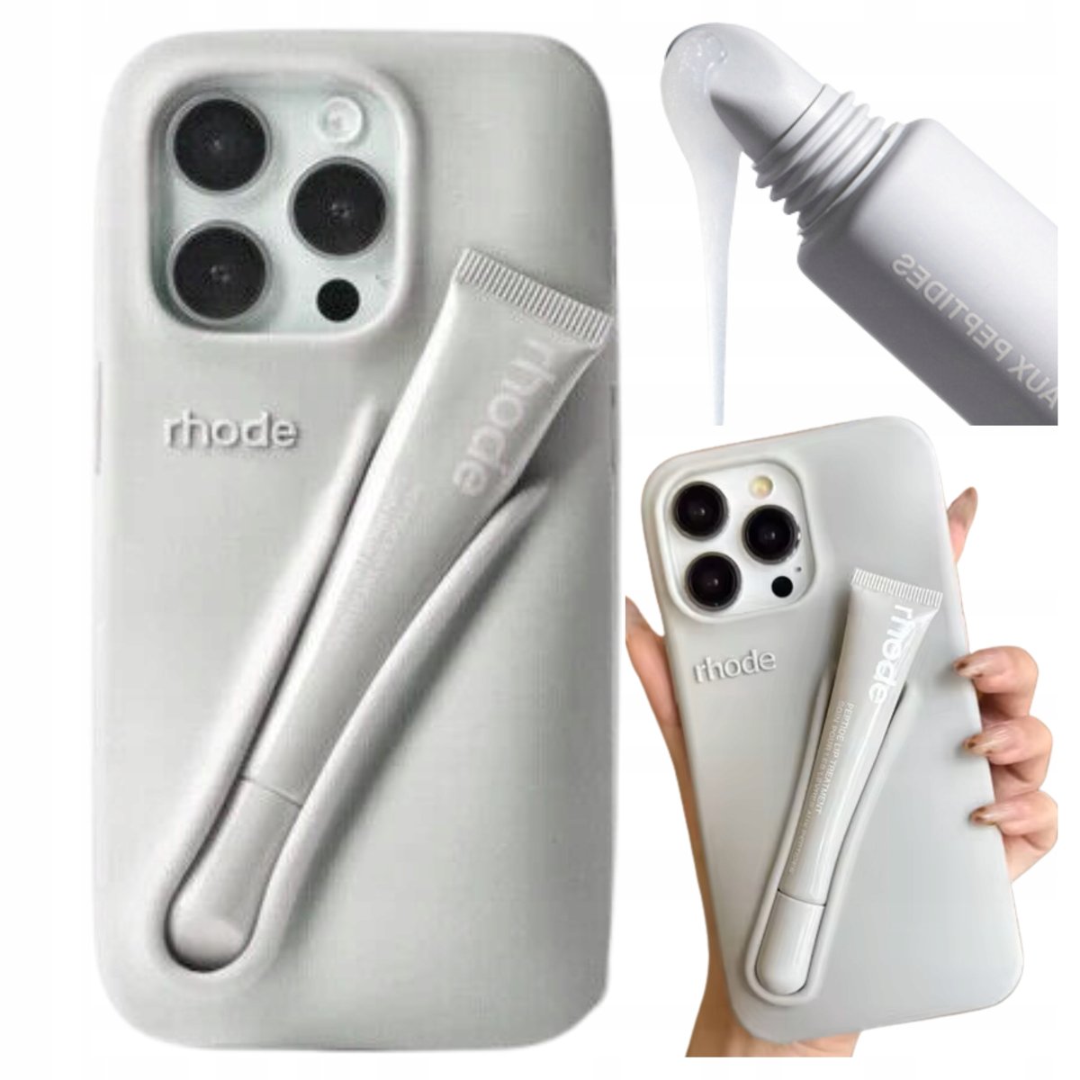 RHODE lip case espresso, brązowe Etui do Apple iPhone 15 PRO