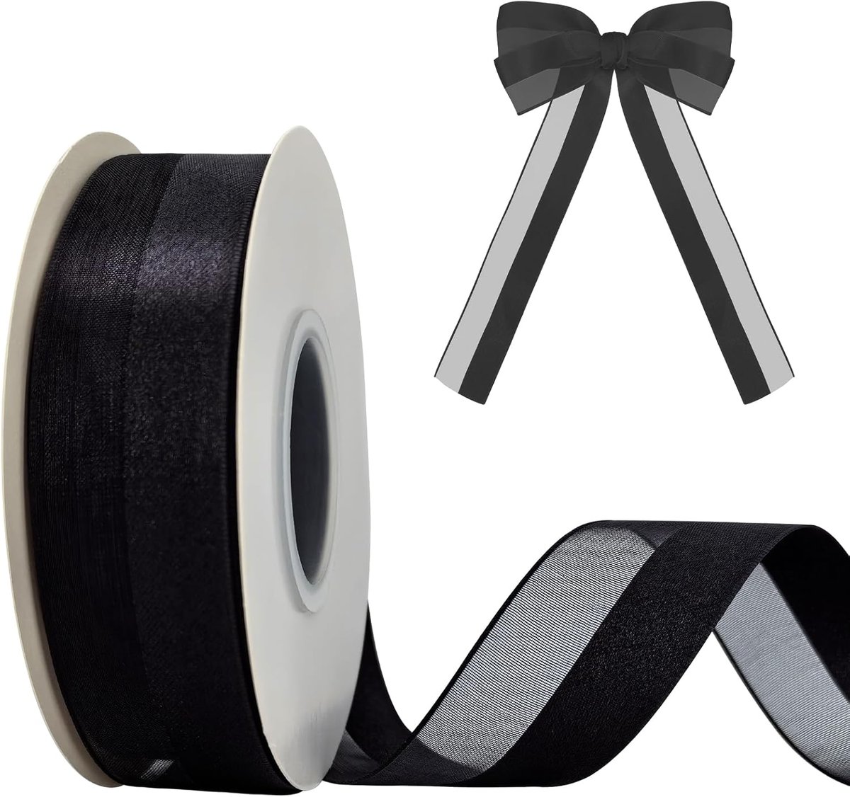 Ribbons 25mm 18M Organza Ribbon Chiffon Ribbon Satin Ribbons for Gift ...