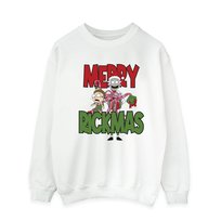 Rick And Morty Męska Bluza Merry Rickmas (XL 8,5-9 / Ciepły Biały) RICK AND MORTY