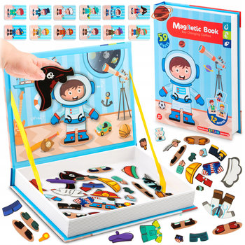 Ricokids, Książka magnetyczna edukacyjna pudełko puzzle układanka - Ricokids