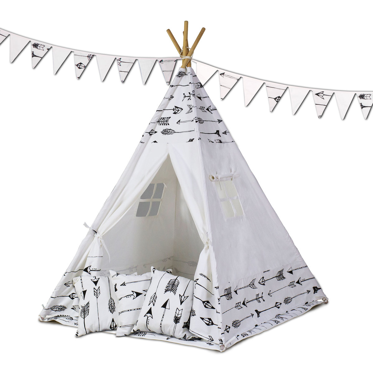 Ricokids, namiot dla dzieci Tipi, Strzałki, biało czarny 11 Best Namioty TIPI images | Tipi, Namiot, Pokój dziecka