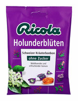 Ricola, cukierki ziołowe bez cukru, czarny bez, 75g Ricola