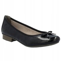 Rieker Baleriny Damskie Skórzane Na Obcasie Black 51950-00 r.36 Inna marka