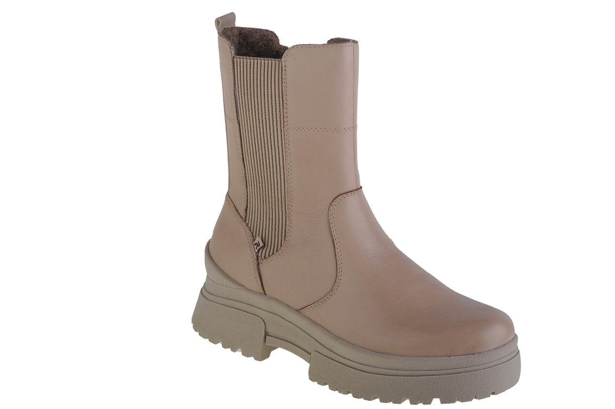 Rieker Booties W038062, Damskie, Sztyblety, Beżowy Rieker Sport