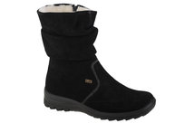 Rieker Booties Z7171-01, Damskie, Buty Zimowe, Czarne Rieker
