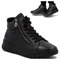 Rieker SKÓRZANE Sneakersy Damskie na Platformie Wygodne Półbuty Platforma 39